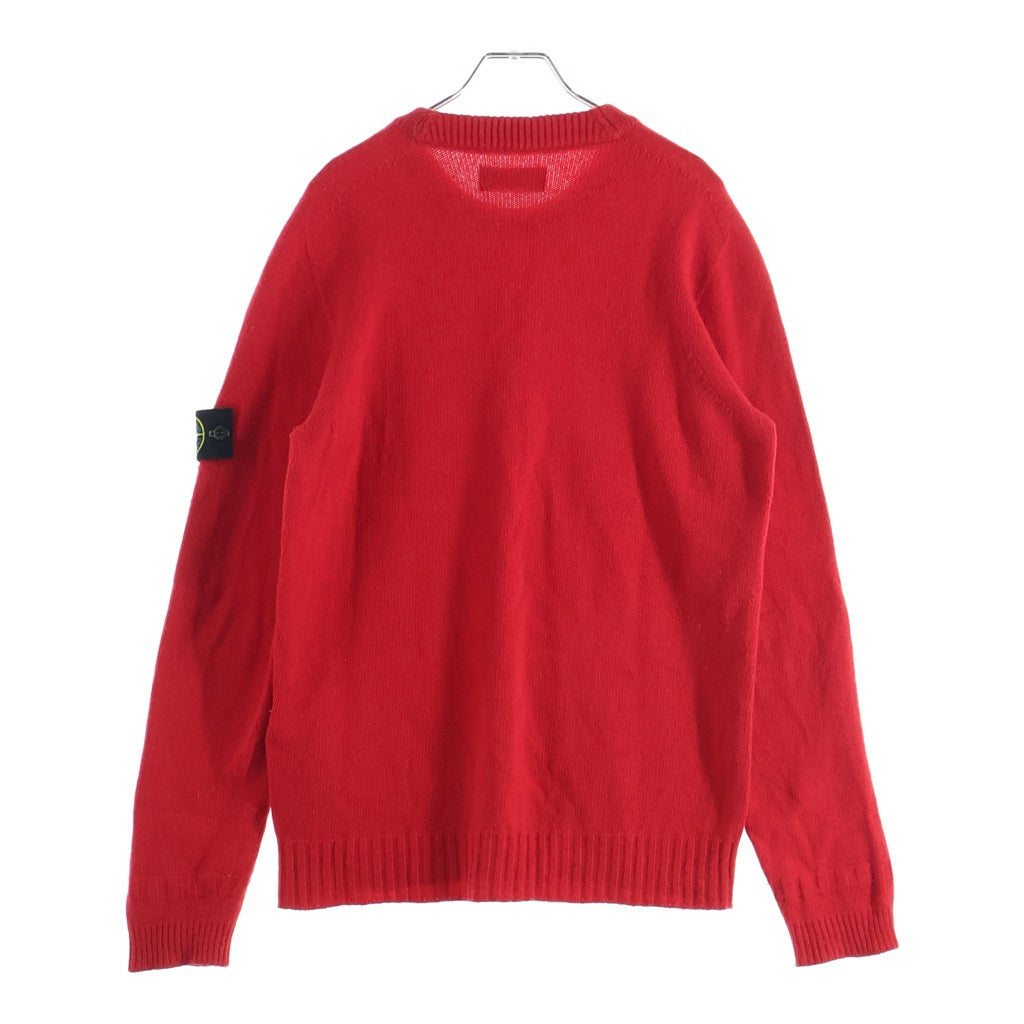 STONE ISLAND(ストーンアイランド) ロゴワッペン クルーネックセーター ニット レッド 7715524A3