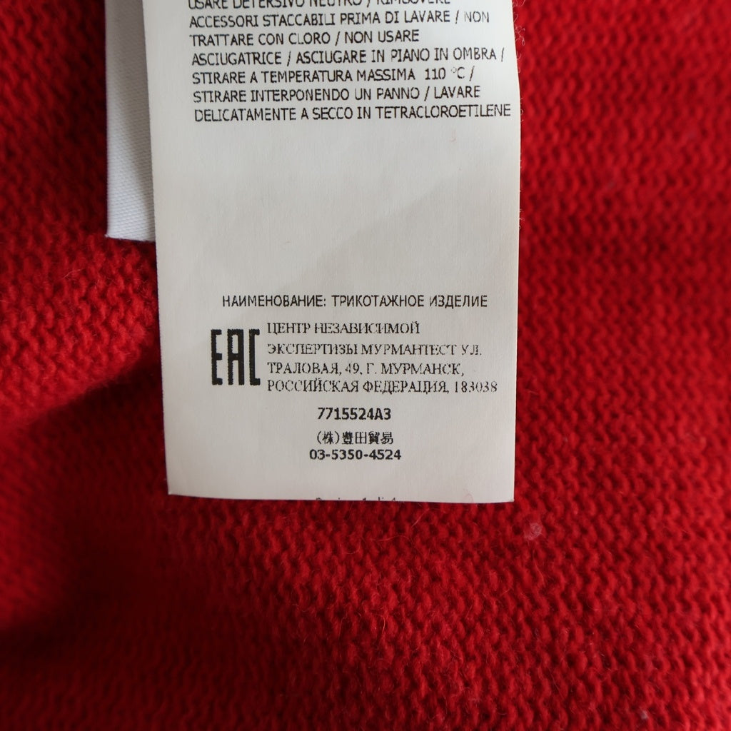 STONE ISLAND(ストーンアイランド) ロゴワッペン クルーネックセーター ニット レッド 7715524A3