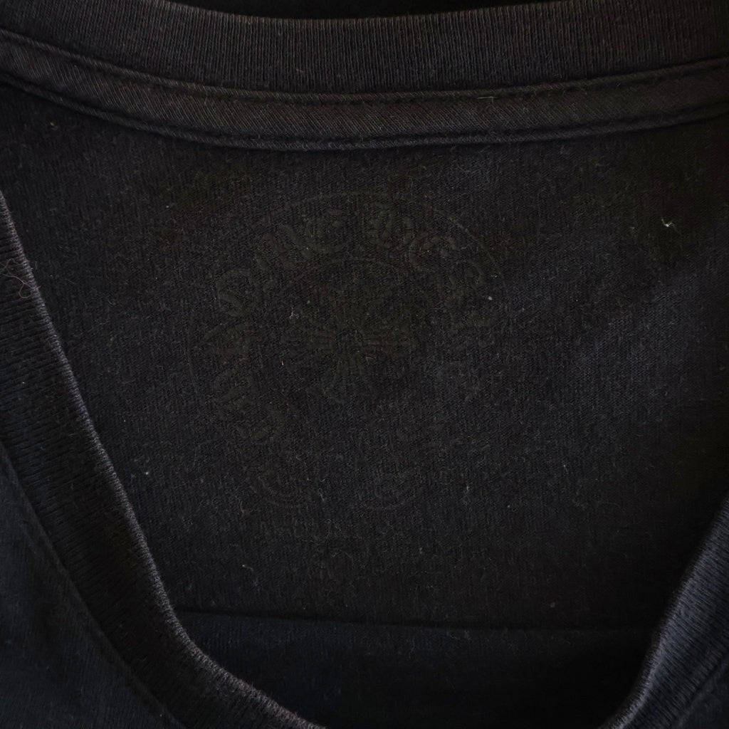 CHROME HEARTS(クロムハーツ) St.Barth Limited Scroll Label Tee セントバース限定 スクロールラベル 半袖Tシャツ カットソー ブラック/ブルー