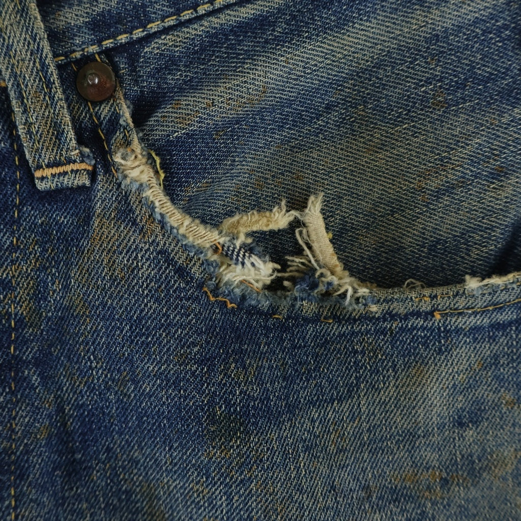 Levi's(リーバイス) 50S VINTAGE 501XX 紙パッチギャラ入り 両面タブ 隠しリベット裏刻印13 デニムパンツ インディゴ