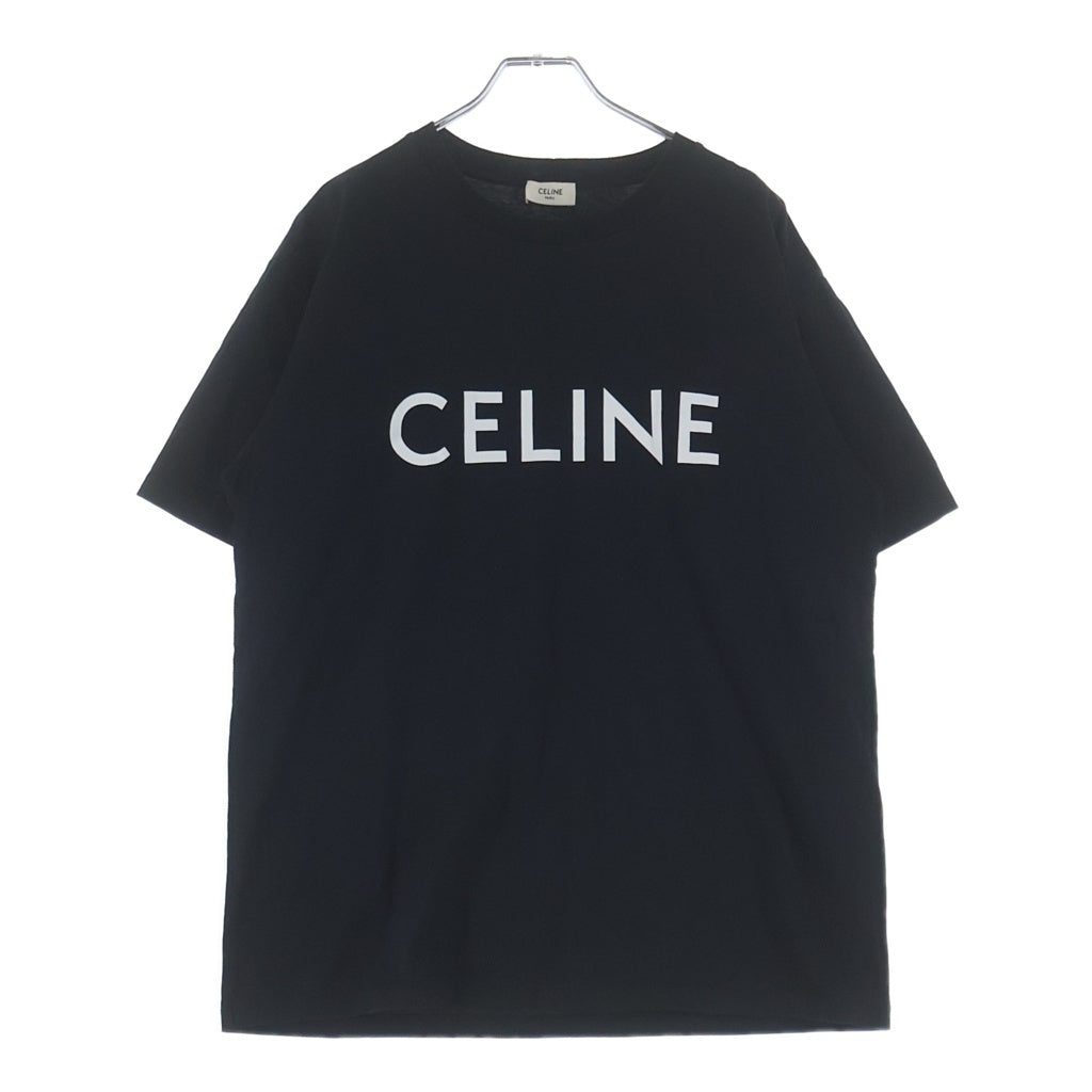 CELINE(セリーヌ) ルーズフィットロゴプリント半袖Tシャツ カットソー ブラック 2X681671Q