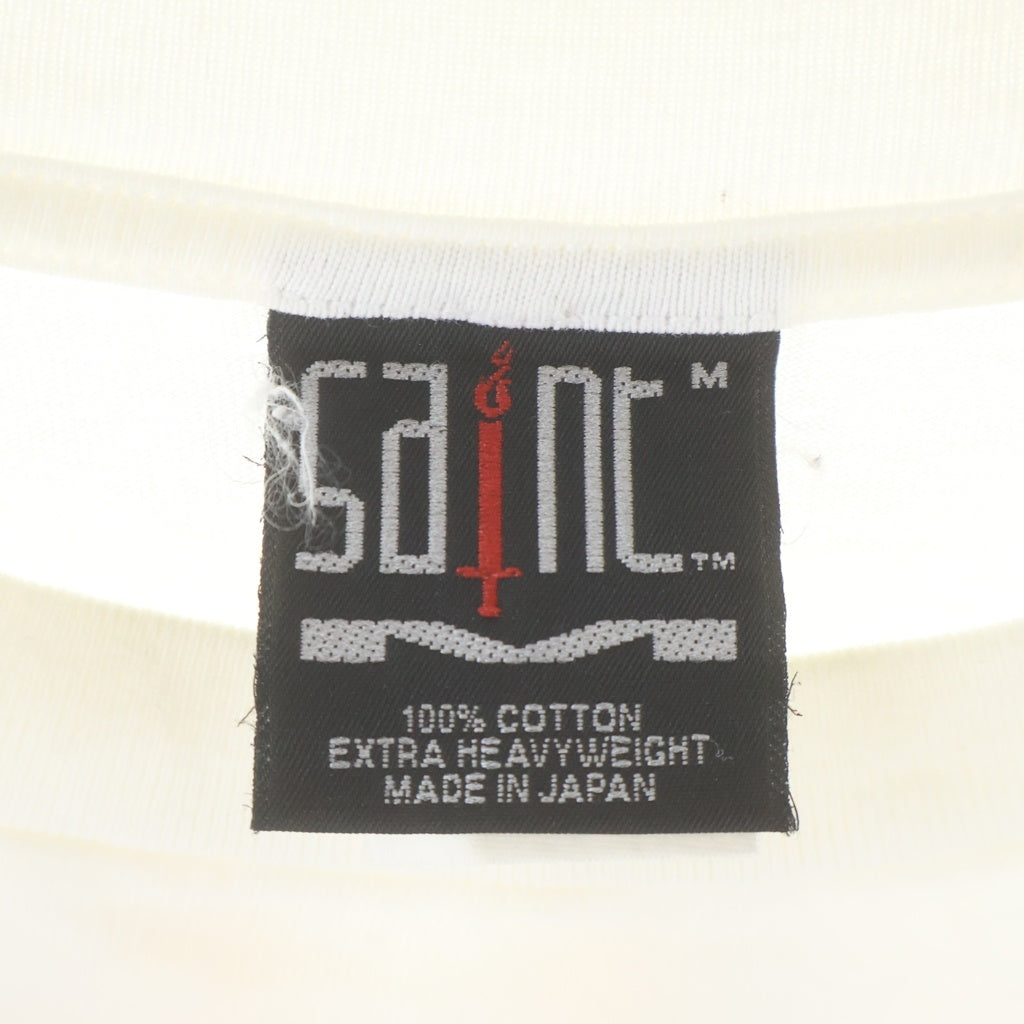 SAINT MICHAEL(セントマイケル) 23SS ×A BATHING APE アベイシングエイプ ヘブンアンドヘルショートスリーブ半袖Tシャツ クルーネックカットソー ホワイト SM-S23-0000-110
