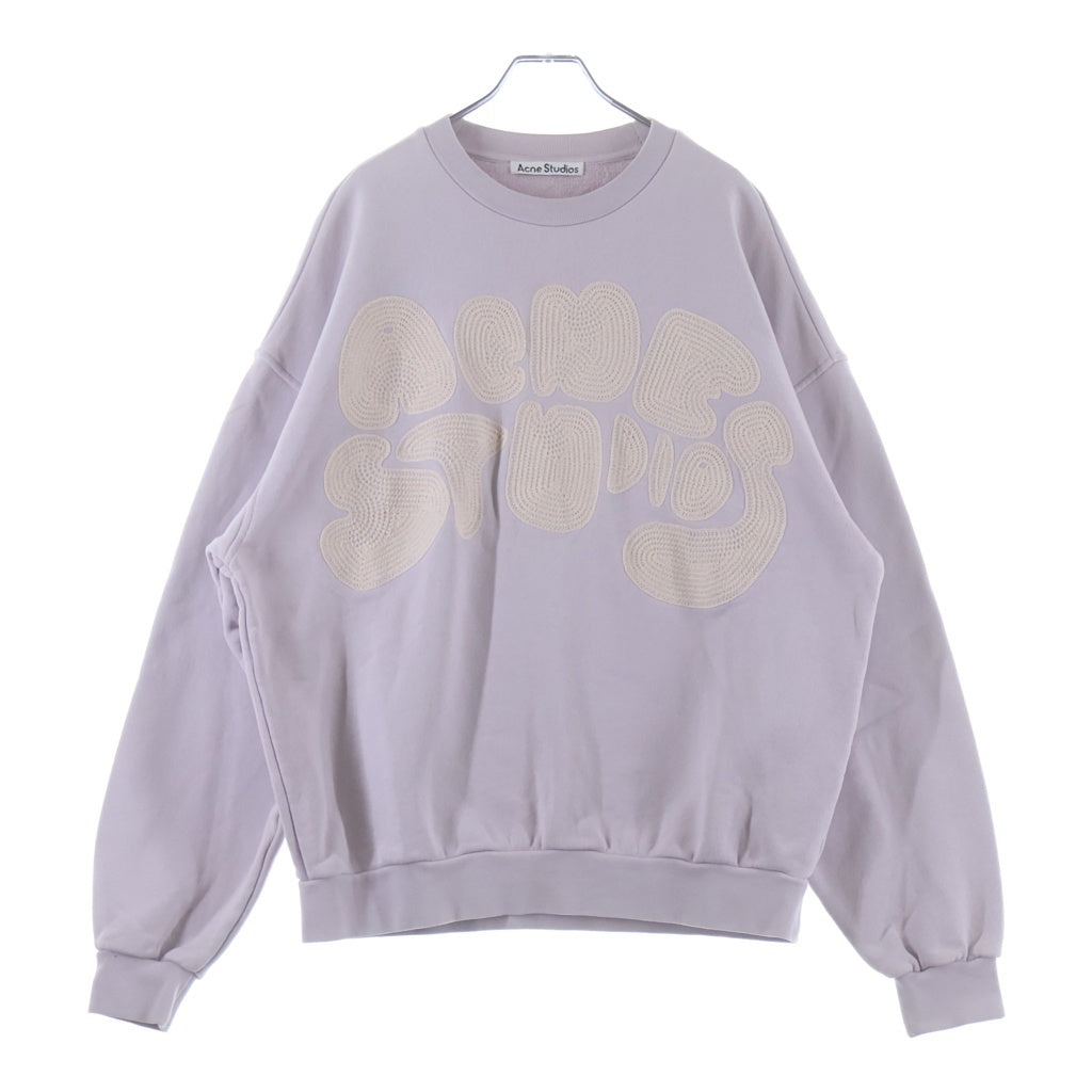 Acne Studios(アクネ ストゥディオズ) Bubble Logo Sweatshirt バブルロゴ クルーネックスウェットトレーナー ピンク FN-MN-SWEA000311 BI0172-