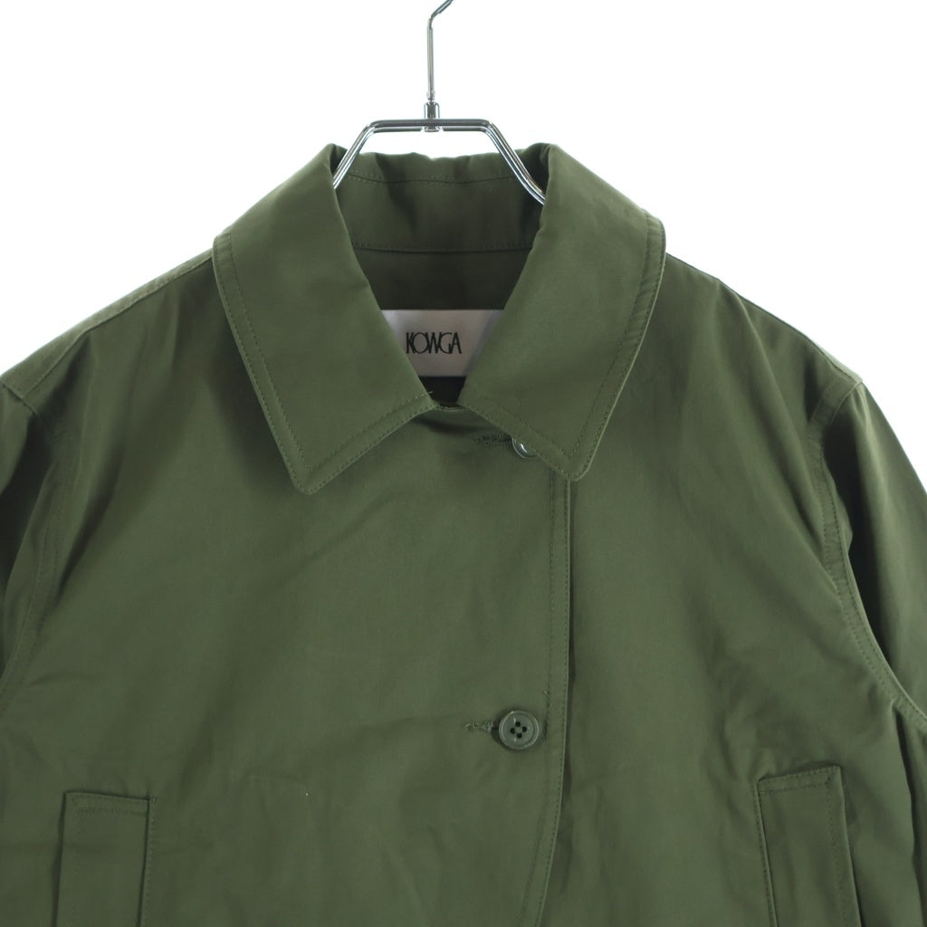 NO BRAND(ノーブランド) 【KOWGA コウガ】ARMY JACKET アーミー ゼブラフリル ミスタリージャケット カーキ レディース