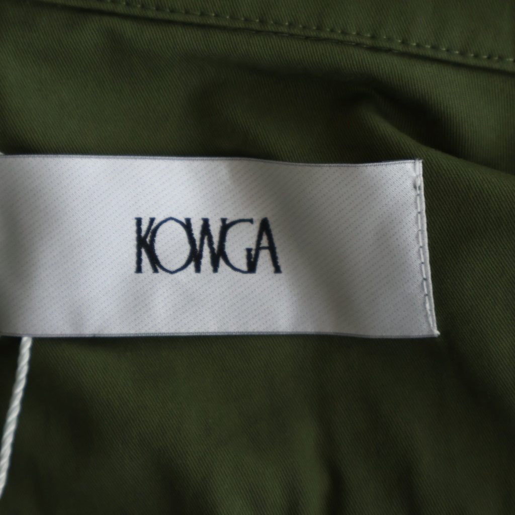 NO BRAND(ノーブランド) 【KOWGA コウガ】ARMY JACKET アーミー ゼブラフリル ミスタリージャケット カーキ レディース