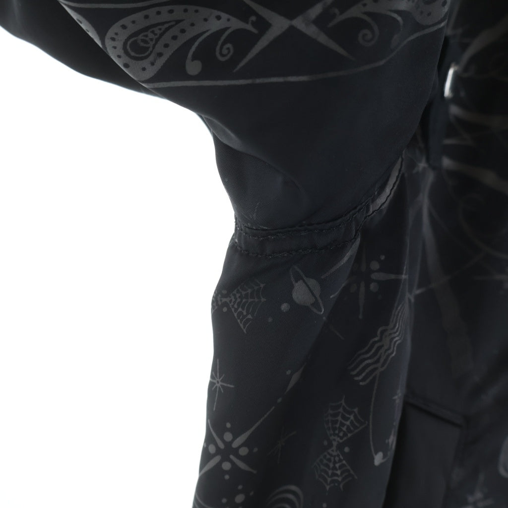 Sacai(サカイ) 20AW ×Dr.Woo BANDANA PRINT MA-1 BOMBER JACKET ドクターウー バンダナプリントボンバージャケット ジップアップブルゾン ブラック