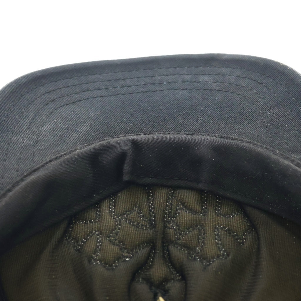 CHROME HEARTS(クロムハーツ) TRUCKER CAP トラッカーキャップ 3セメタリーレザーパッチメッシュキャップ 帽子 ブラック/ホワイト