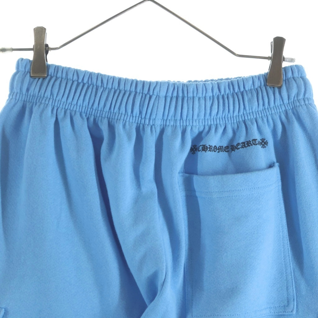 CHROME HEARTS(クロムハーツ) ×MATTY BOY SHORTS マッティボーイ ロゴプリント スウェットショーツ カーゴハーフパンツ ブルー