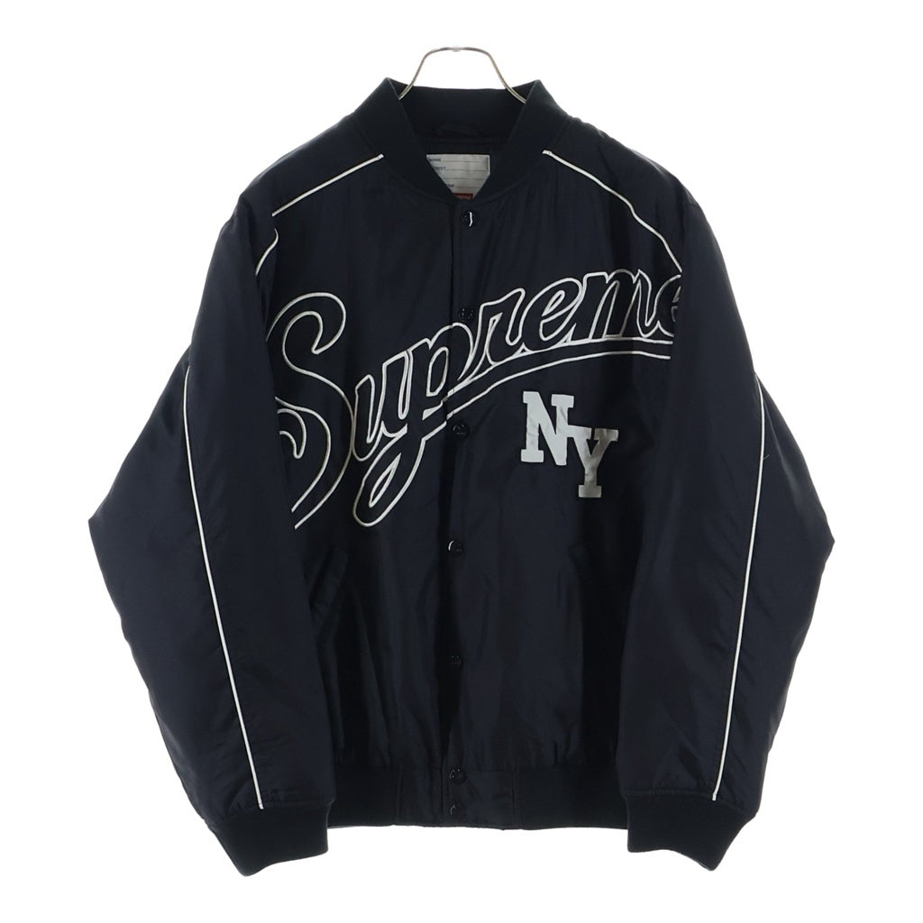 SUPREME(シュプリーム) 20AW Contrast Script Varsity Jacket コントラストスクリプトヴァーシティージャケット スタジャン ブラック