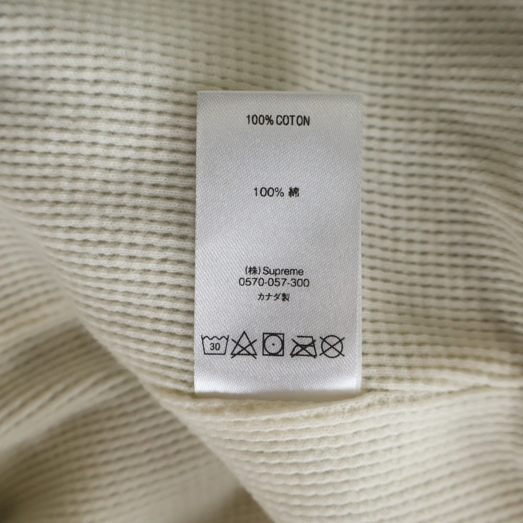 SUPREME(シュプリーム) 18AW Thermal Zip Up Sweatshirt 裏地サーマル ジップアップ スウェットシャツ フーディー パーカー ネイビー