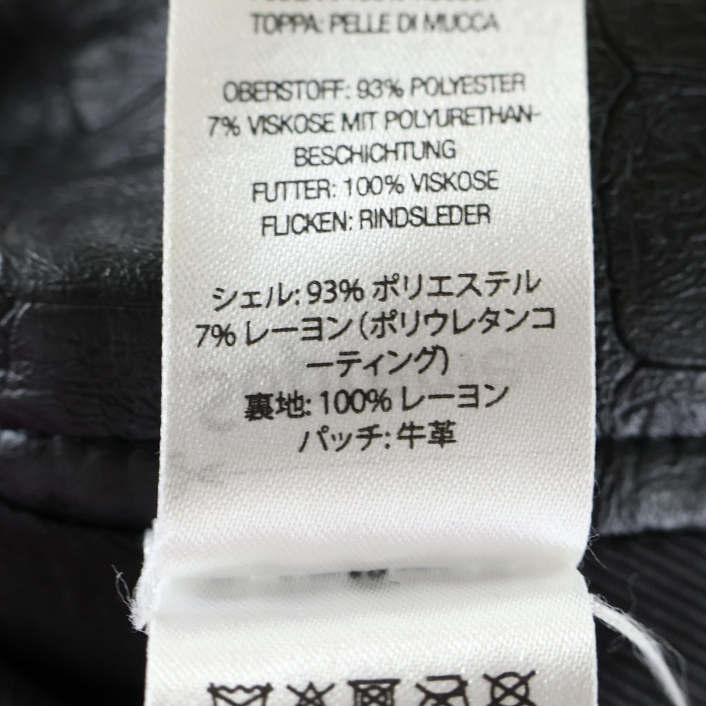 SUPREME(シュプリーム) 22SS Faux Croc Painter Pant フェイククロコペインターパンツ フェイクレザー 型押し ブラック