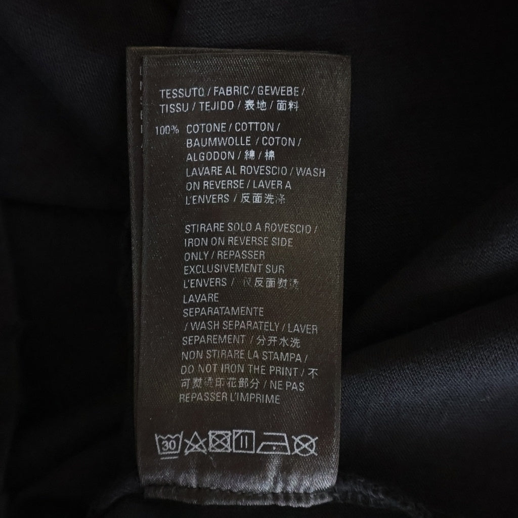 BALENCIAGA(バレンシアガ) 21SS Caps Destroyed Flatground Tee デストロイ加工 クルーネック 半袖Tシャツ カットソー ブラック 651795 TKVB8