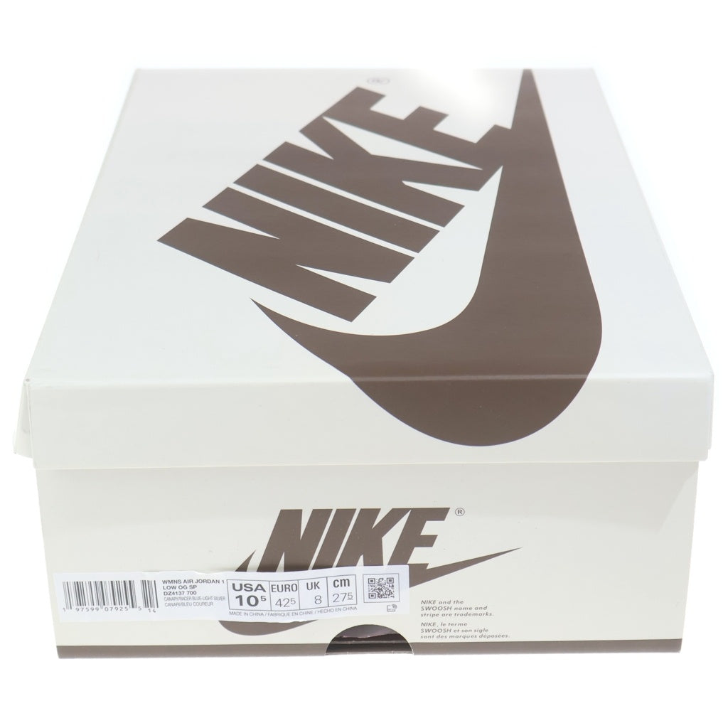 NIKE(ナイキ) ×TRAVIS SCOTT WMNS AIR JORDAN 1 RETRO LOW OG CANARY DZ4137-700 トラヴィススコット ウィメンズ エアジョーダン1 ローカットスニーカー US10.5/27.5cm