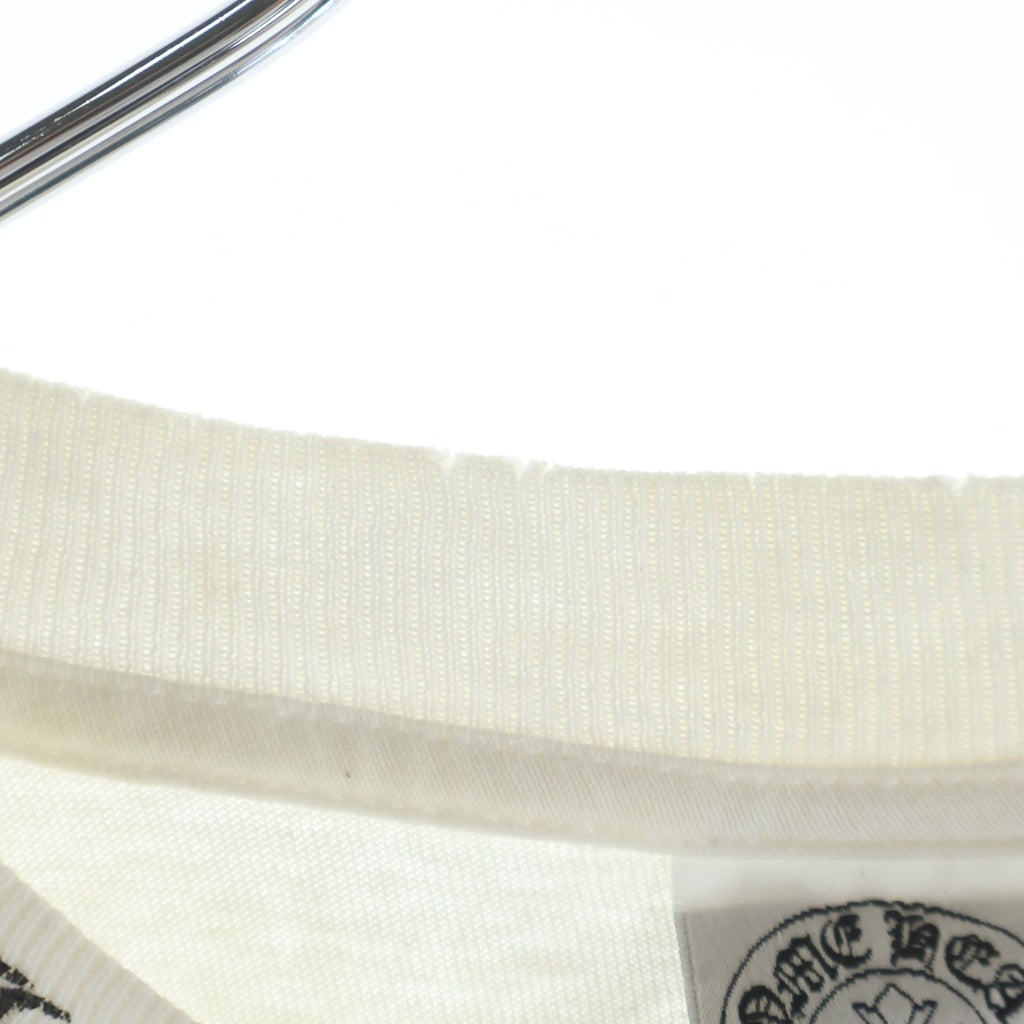 CHROME HEARTS(クロムハーツ) OLD CH S/S T-SHIRT オールド ネックロゴ ヴァインダガープリント 半袖Tシャツカットソー ホワイト