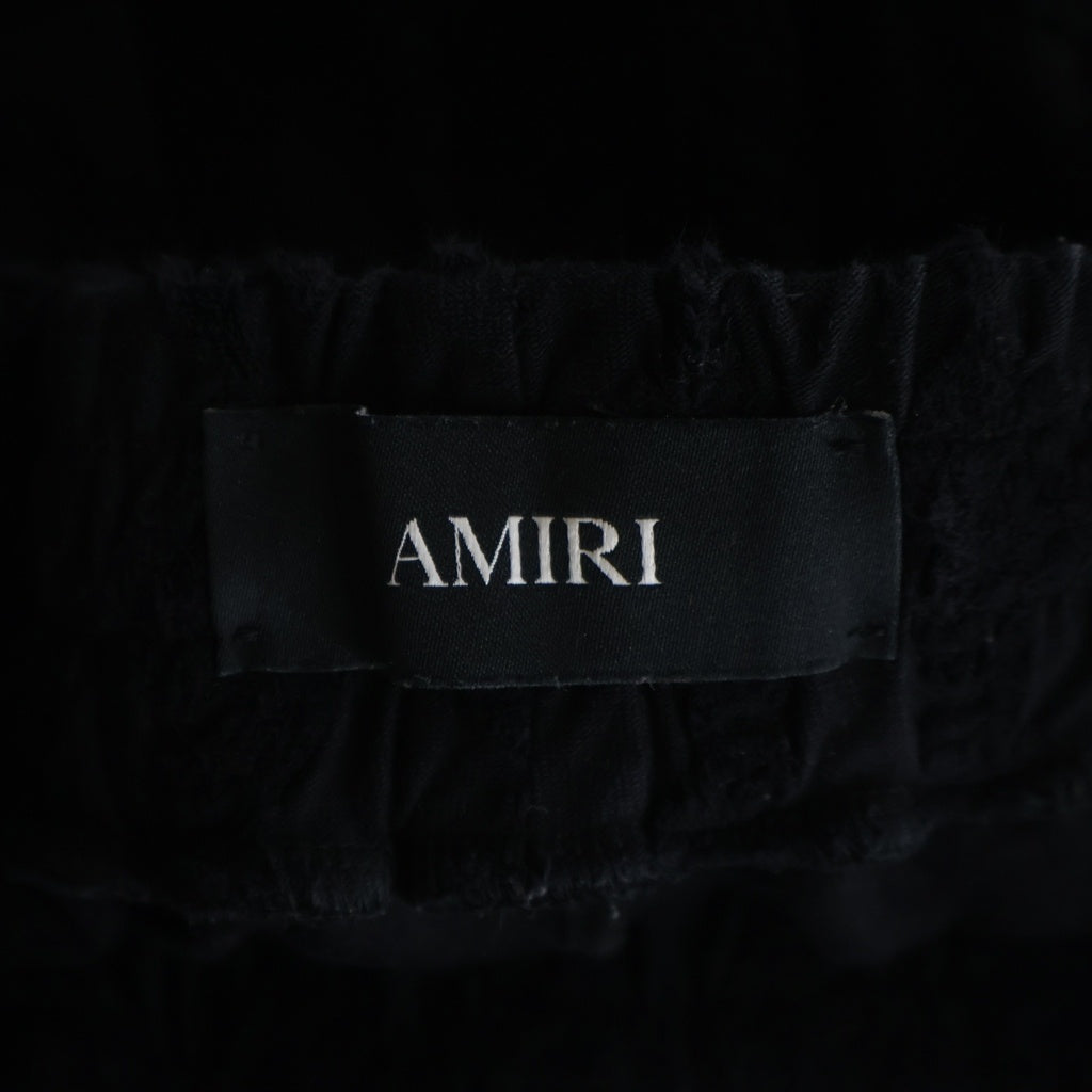 AMIRI(アミリ) MA QUAD タオリング ドローストリング ショートパンツ ショーツ ブラック レディース AWJYSH1014