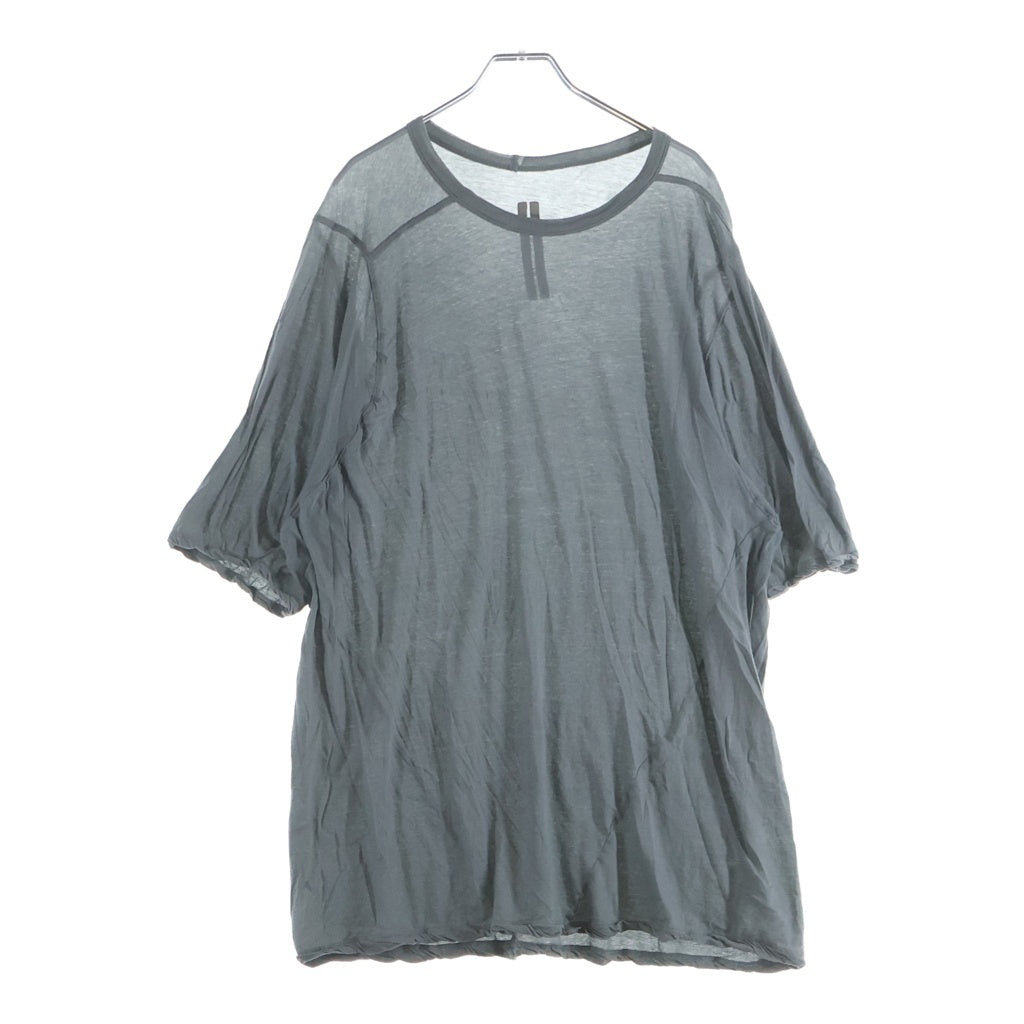 Rick Owens(リックオウエンス) Concordians Jumbo ジャンボシルエット ウォッシュ加工 半袖Tシャツ カットソー グレー RU02E1274-UC