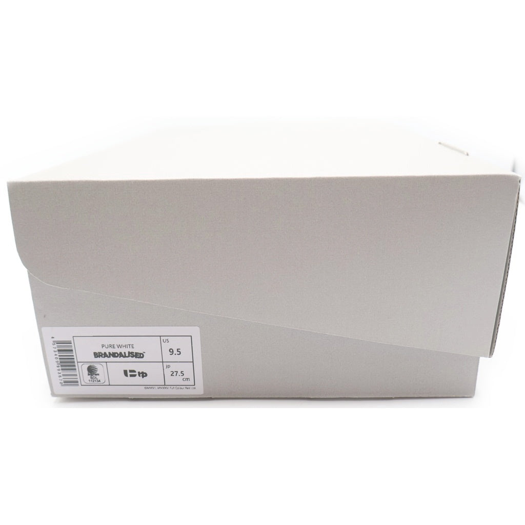 Sangacio(サンガッチョ) Nyus BRANDALISED Pure Whiteニューズ ブランドライズド ピュアホワイト ローカットスニーカー US9.5/27.5cm ホワイト
