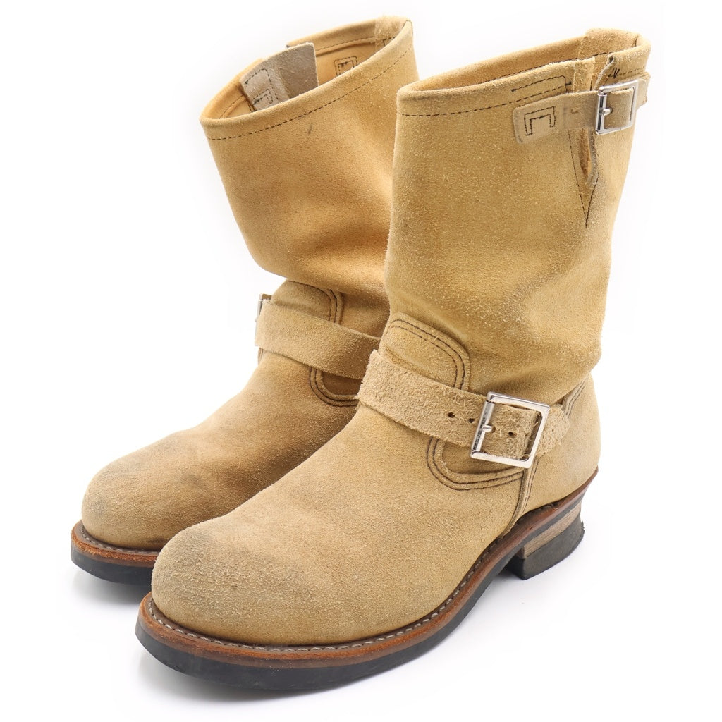 RED WING(レッド ウイング) スウェード エンジニアブーツ ベージュ 8268