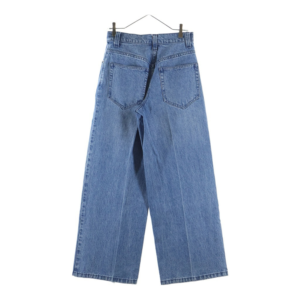 ALEXANDER WANG(アレキサンダーワン) Raver Jean With Belt ベルト ジーンズ デニム ワイド パンツ レディース インディゴ