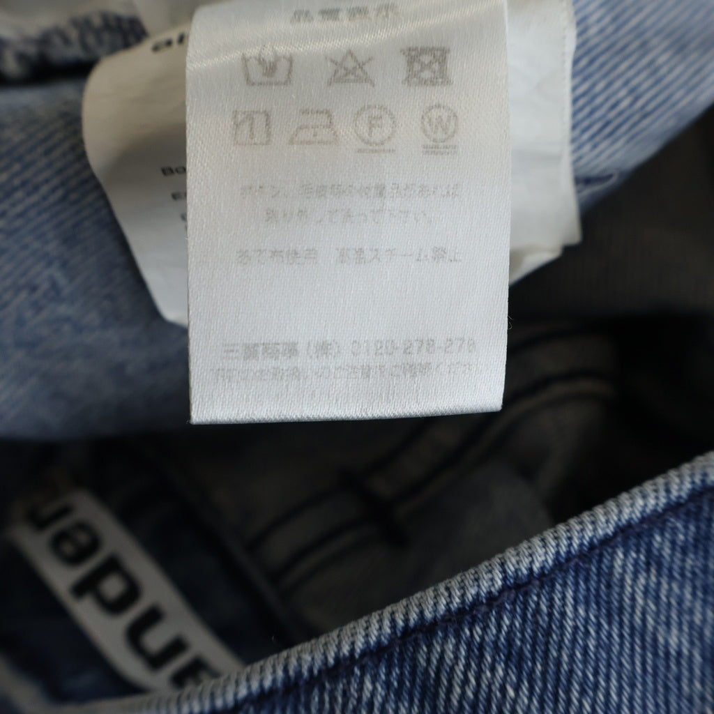 ALEXANDER WANG(アレキサンダーワン) Raver Jean With Belt ベルト ジーンズ デニム ワイド パンツ レディース インディゴ