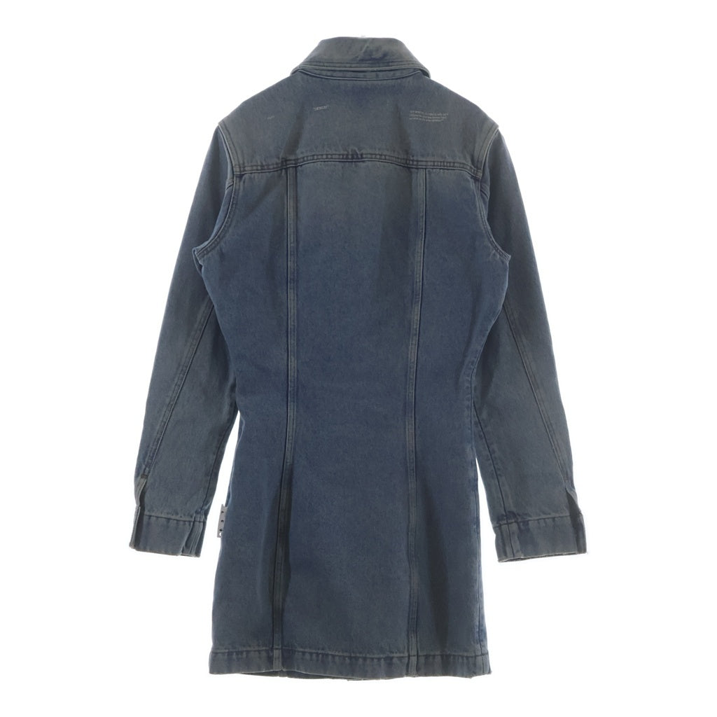 OFF-WHITE(オフホワイト) DENIM SHIRT DRESS デニム シャツ ドレス ワンピース レディース インディゴ OWYM013F21DEN001