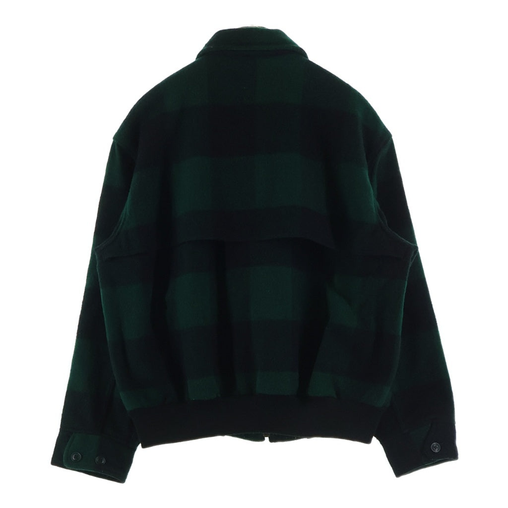 POLO RALPH LAUREN(ポロラルフローレン) 90s ブロック チェック ジップアップ ジャケット ブルゾン グリーン