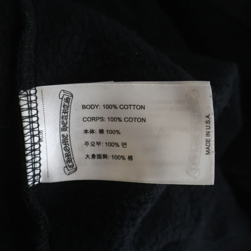 CHROME HEARTS(クロムハーツ) VERTICAL LOGO PULLOVER HOODIE ヴァーティカルロゴ プルオーバーパーカー フーディー ブラック/ブルー