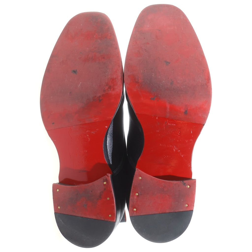 CHRISTIAN LOUBOUTIN(クリスチャンルブタン) BOABI CHELSEA FLAT ボアビ チェルシー フラット レザーブーツ ブラック 3230290