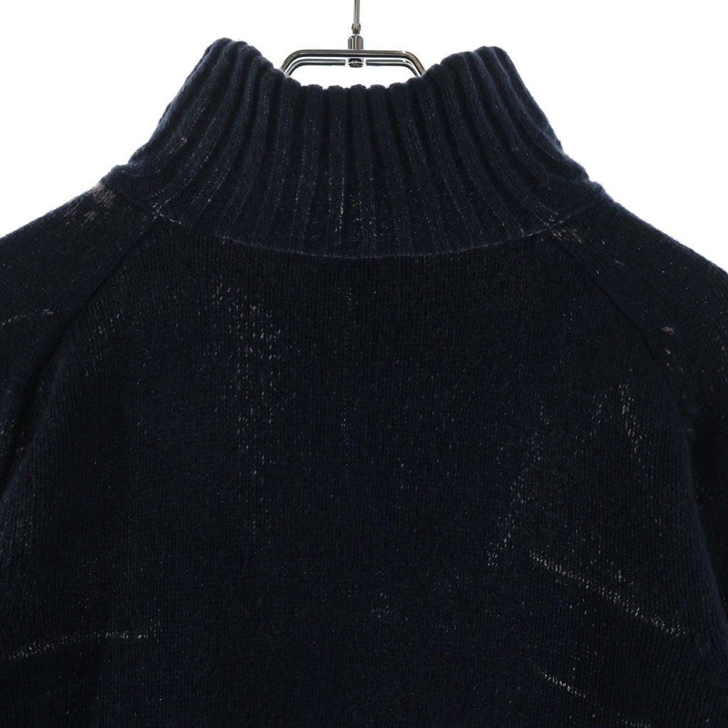 DIESEL(ディーゼル) K-MAXIME ハーフジップ ハイネックニット ネイビー A21399