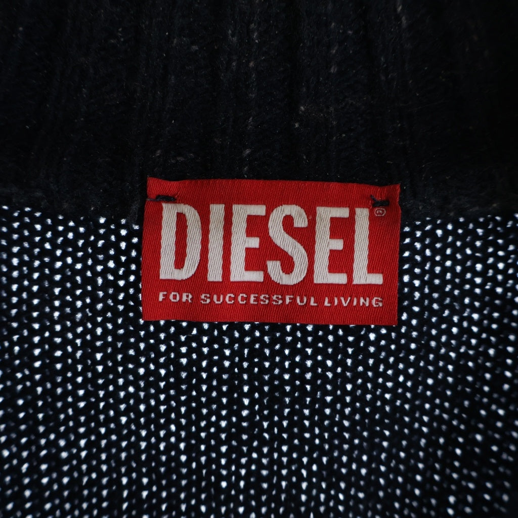 DIESEL(ディーゼル) K-MAXIME ハーフジップ ハイネックニット ネイビー A21399