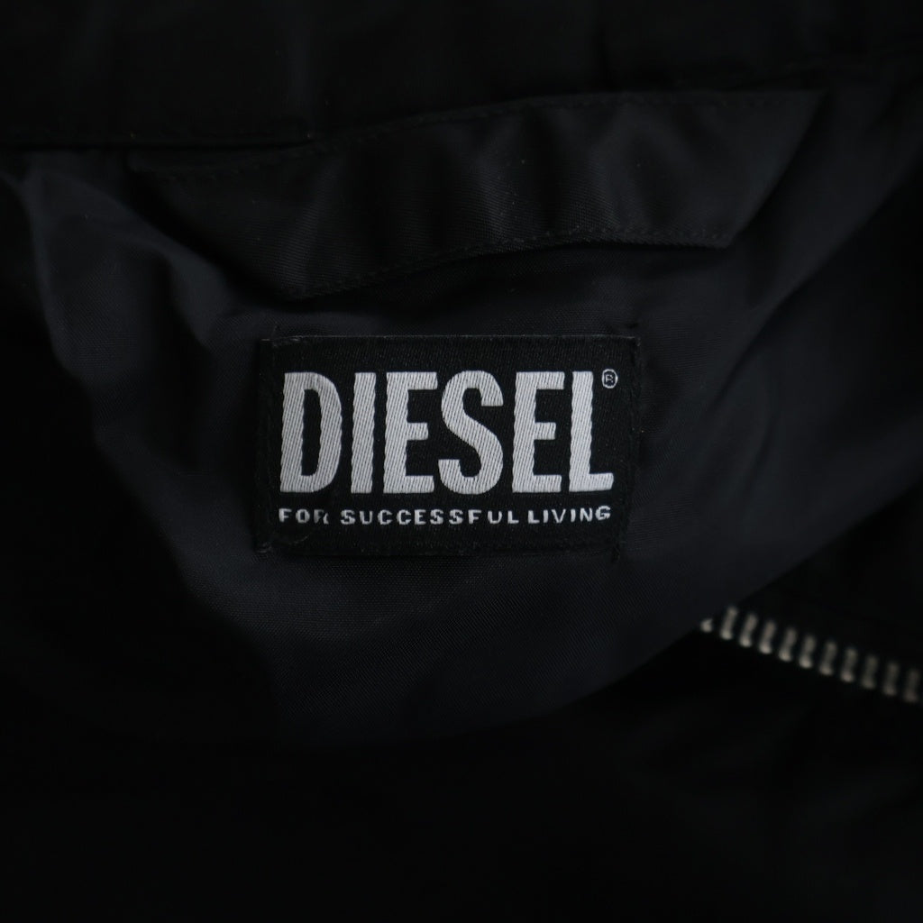 DIESEL(ディーゼル) J-GLORY ナイロン ライダースジャケット ブラック 00SKL8