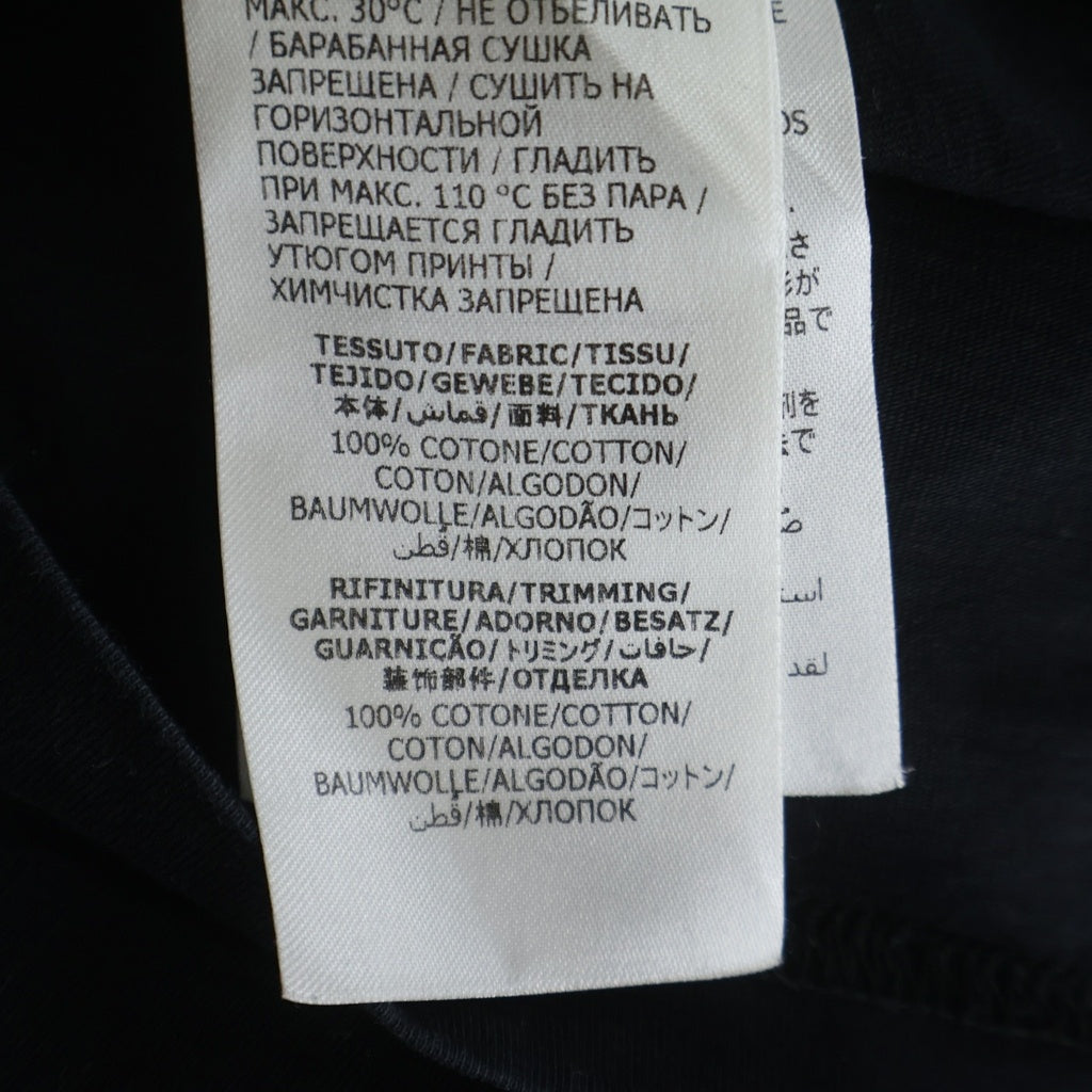 Alexander McQueen(アレキサンダーマックイーン) フロントロゴプリント長袖Tシャツ カットソー ブラック 750668QVZ15