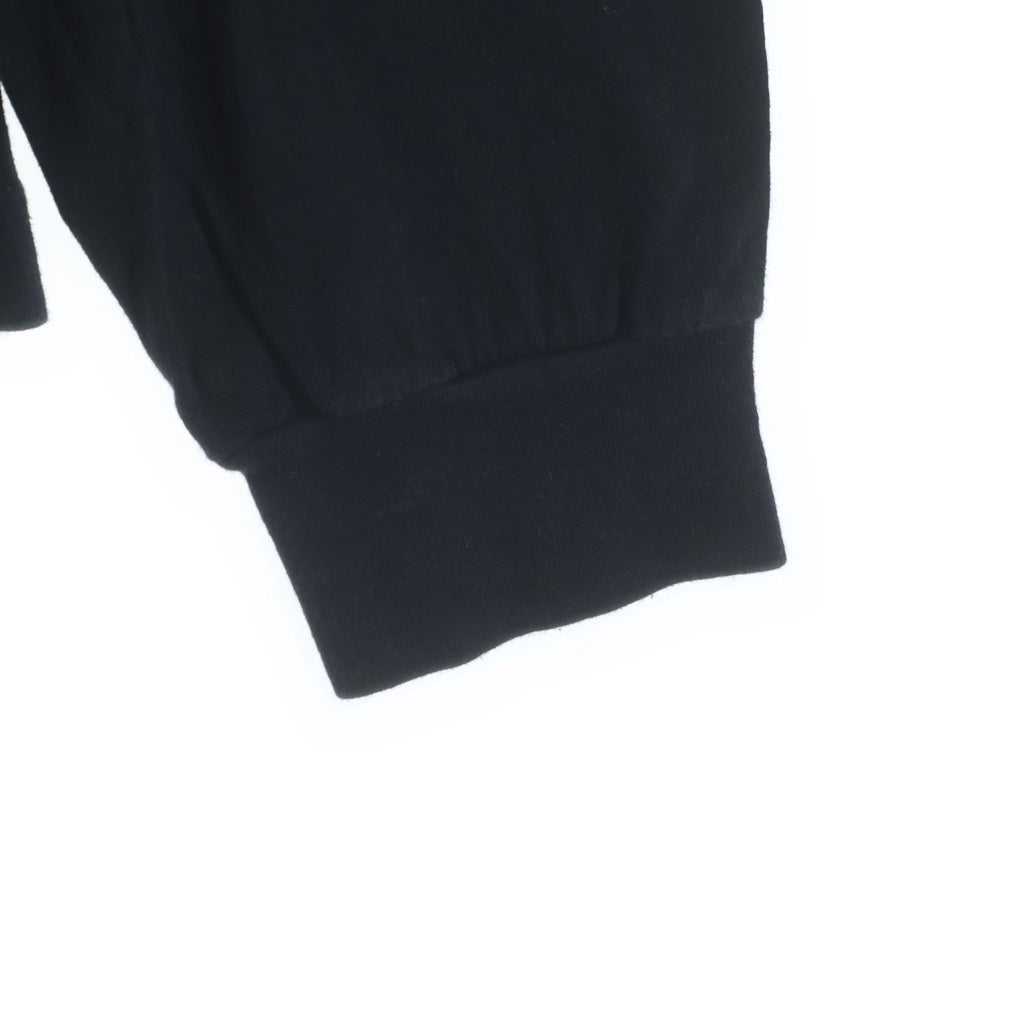 CHROME HEARTS(クロムハーツ) CH LS NECK LOGO ネックロゴプリント 袖ロゴ 長袖Tシャツ ロングスリーブカットソー ブラック