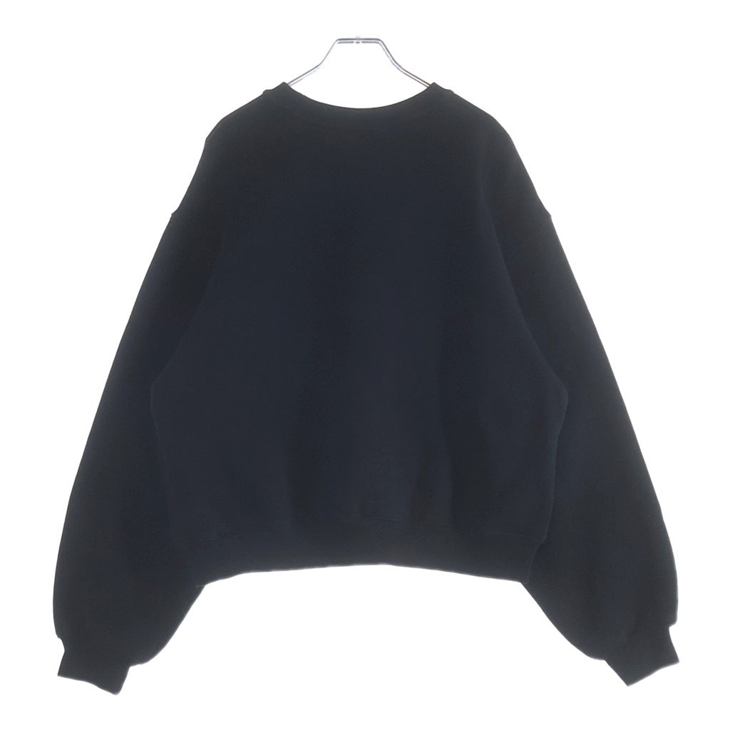 ALEXANDER WANG(アレキサンダーワン) フロントロゴプリントクルーネックスウェット コットン ブラック レディース 4CC3221360