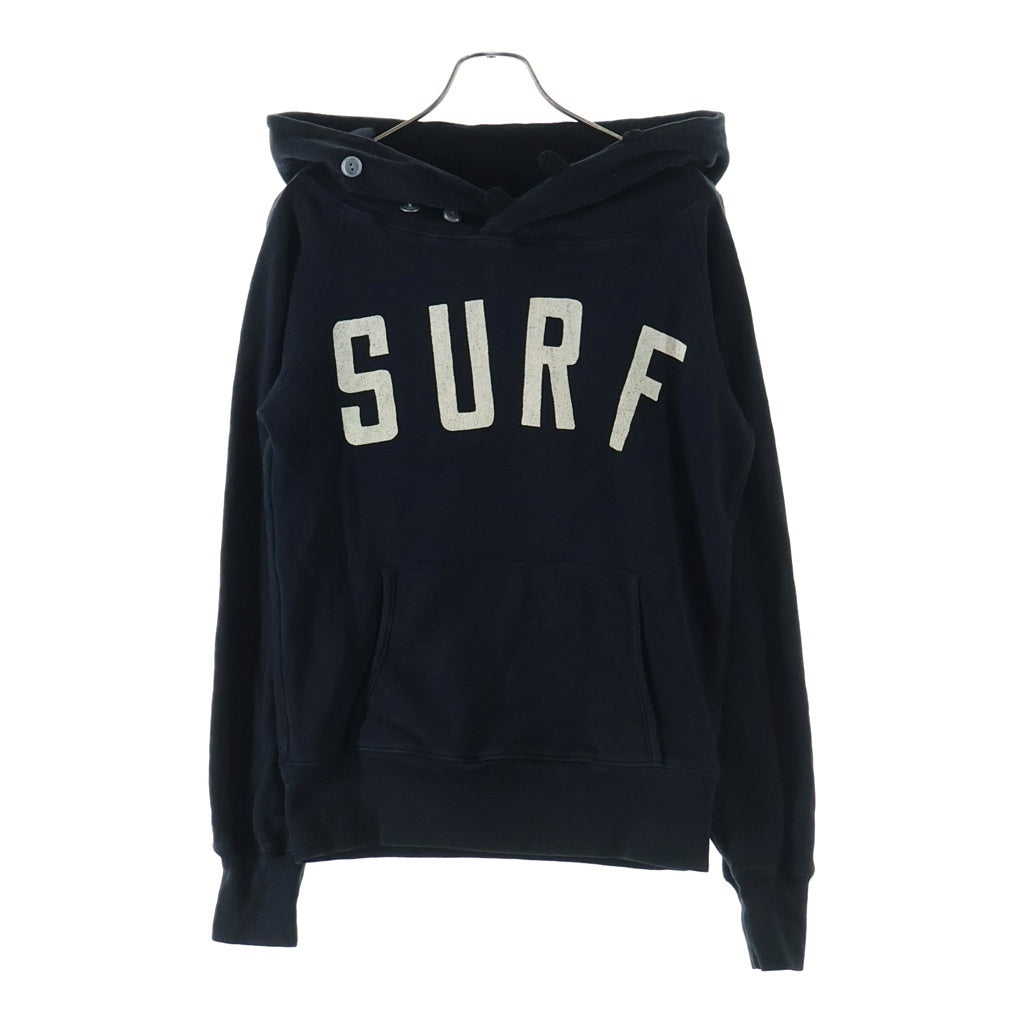 KAPITAL(キャピタル) SURF フロントプリント スウェットパーカー フーディー ブラック