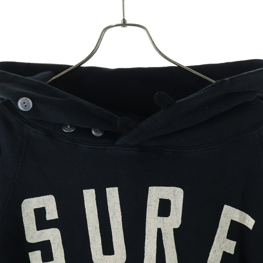 KAPITAL(キャピタル) SURF フロントプリント スウェットパーカー フーディー ブラック