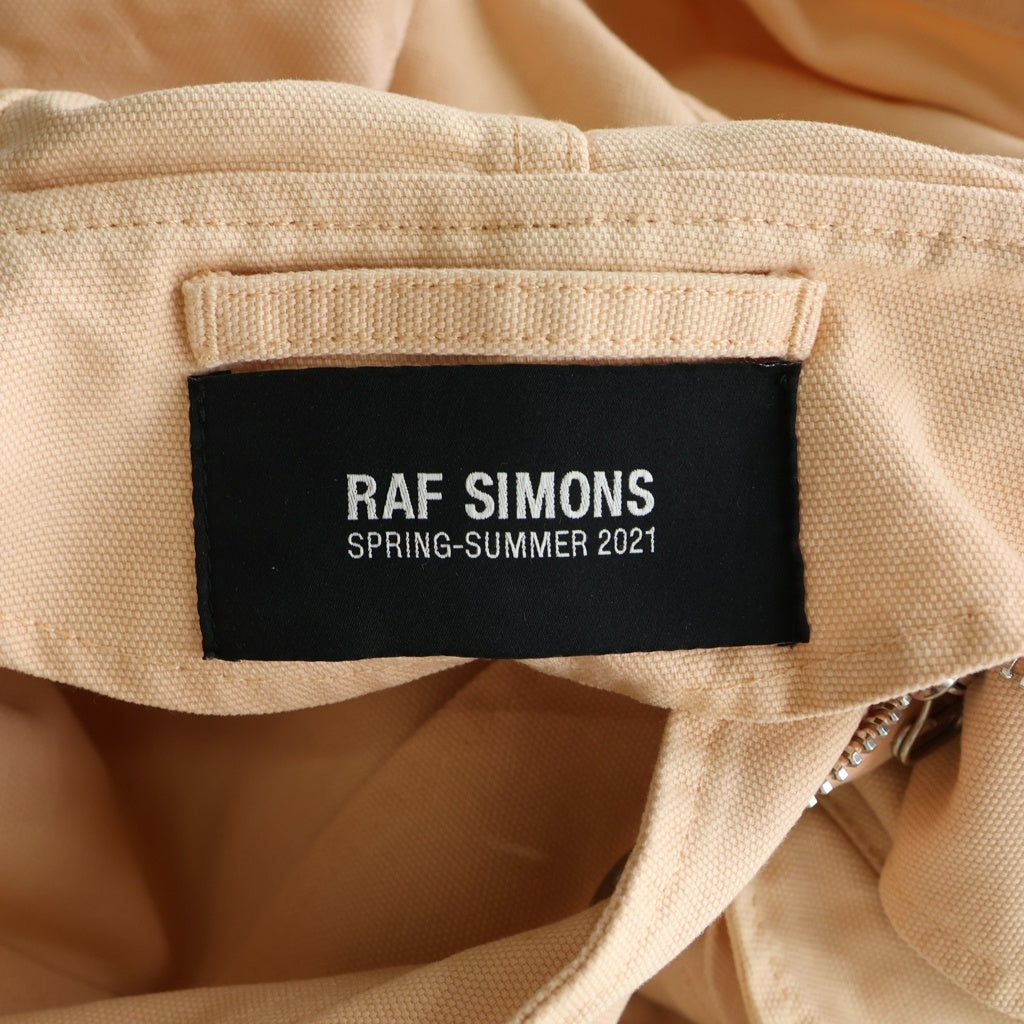 RAF SIMONS(ラフシモンズ) 21SS MEDIUM LENGTH DENIM PARKA ミディアム レングス デニム モッズコート フーデッドコート ピンク 211-M710