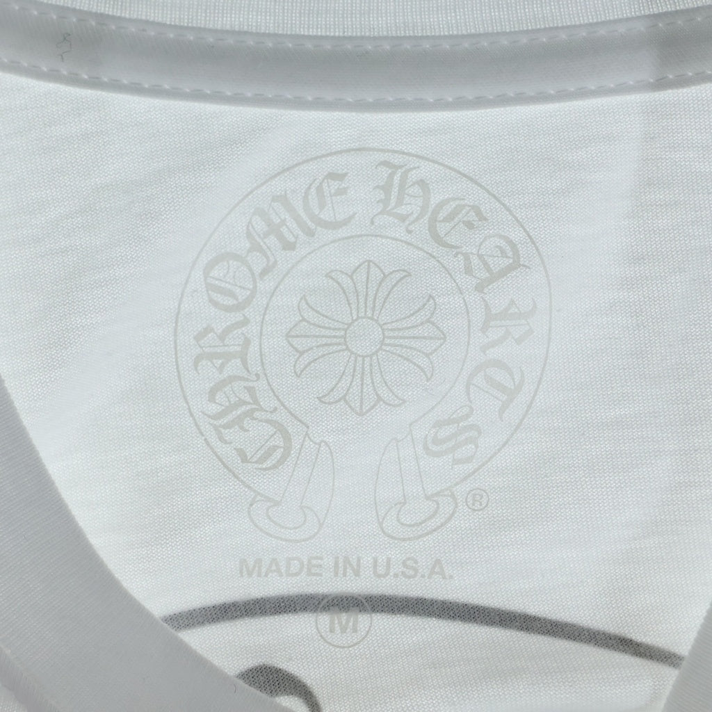 CHROME HEARTS(クロムハーツ) CH T-SHIRT バックホースシュープリント 半袖Tシャツ ホワイト