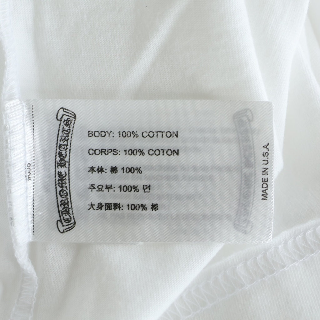 CHROME HEARTS(クロムハーツ) CH T-SHIRT バックホースシュープリント 半袖Tシャツ ホワイト