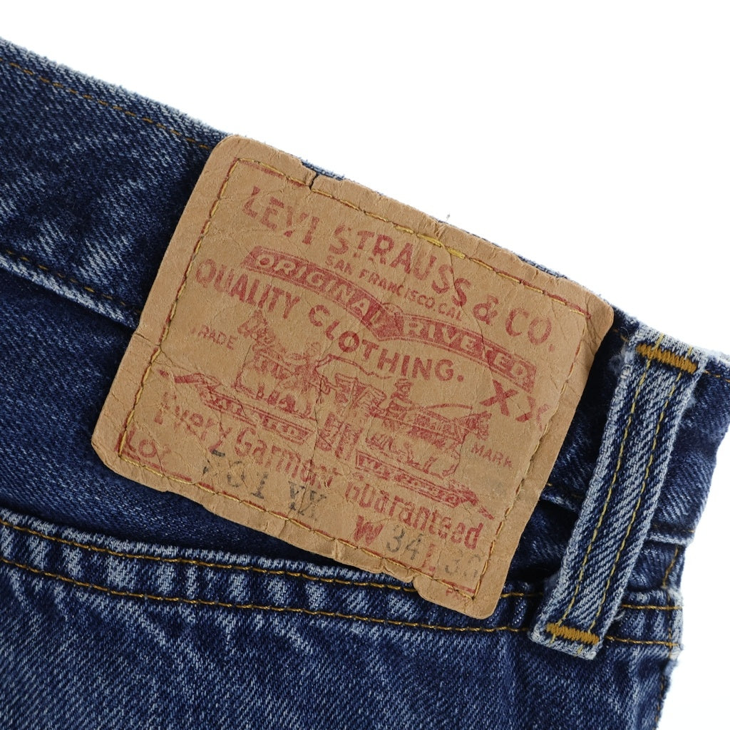 Levi's(リーバイス) 90S 501XX バレンシア工場 USA製 1955年モデル復刻 ボタンフライデニムパンツ インディゴ