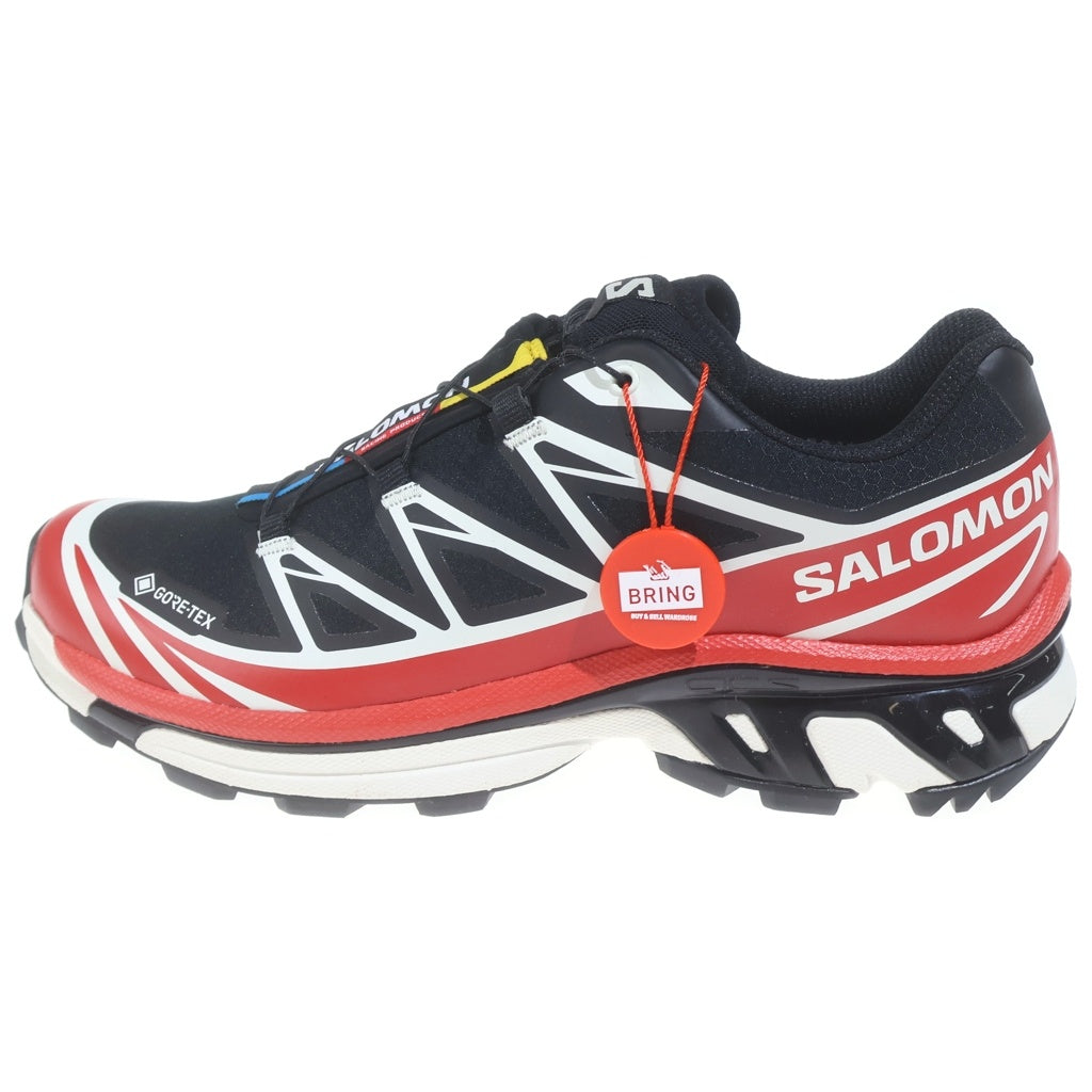 SALOMON(サロモン) XT-6 GTX ランニングシューズ ローカットスニーカー ブラック/レッド 479749