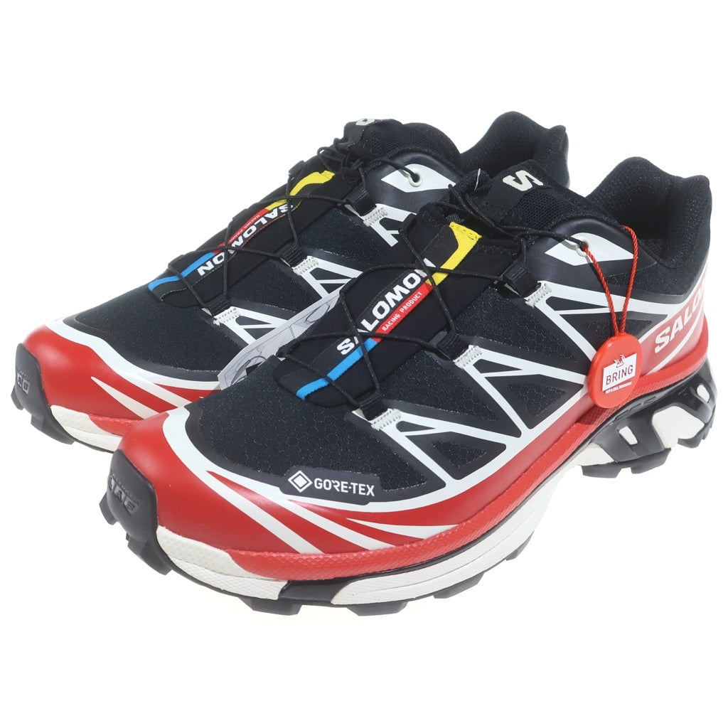SALOMON(サロモン) XT-6 GTX ランニングシューズ ローカットスニーカー ブラック/レッド 479749