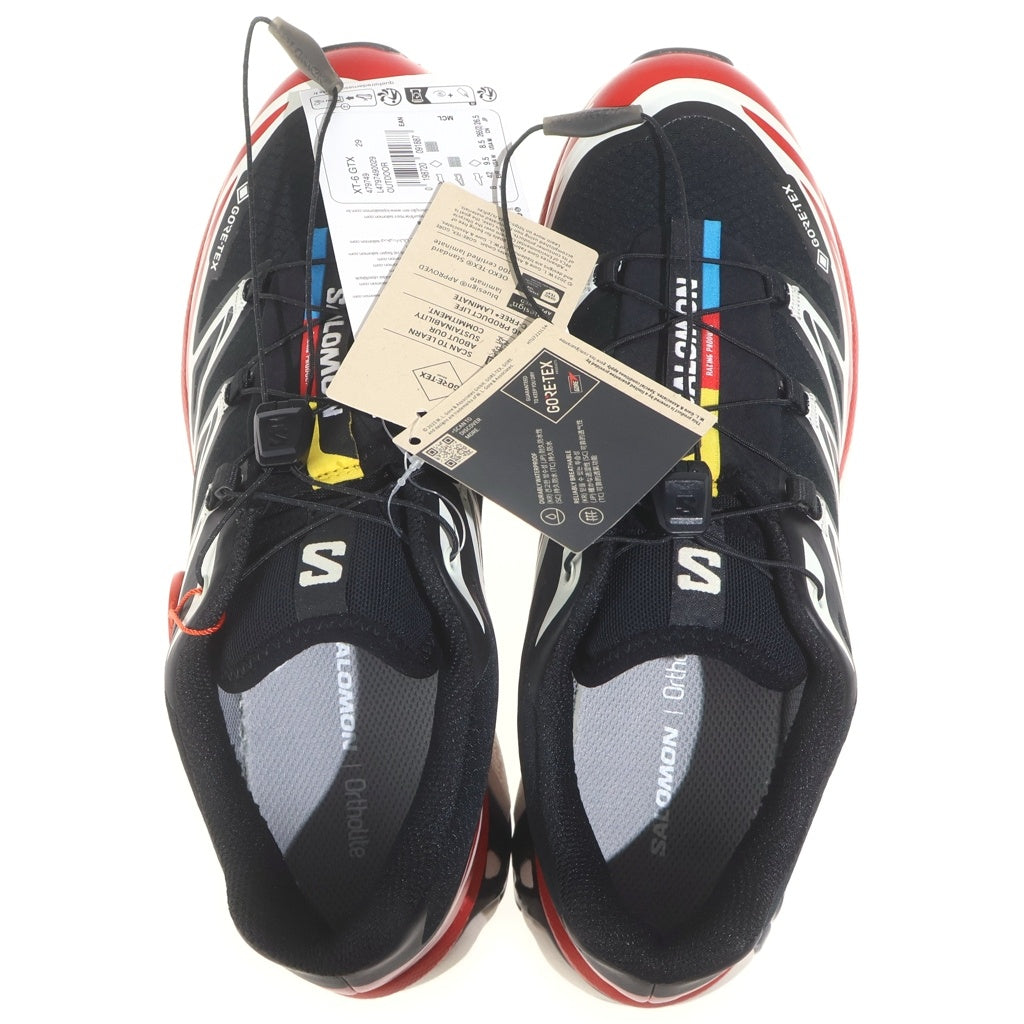 SALOMON(サロモン) XT-6 GTX ランニングシューズ ローカットスニーカー ブラック/レッド 479749