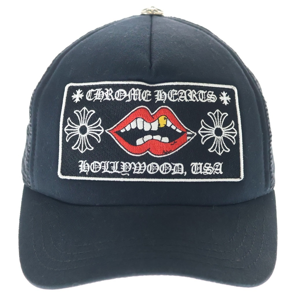 CHROME HEARTS(クロムハーツ) ×MATTY BOY CHOMPER TRUCKER CAP マッティボーイ チョンパー ロゴ刺繍 メッシュ トラッカーキャップ 帽子 ブラック