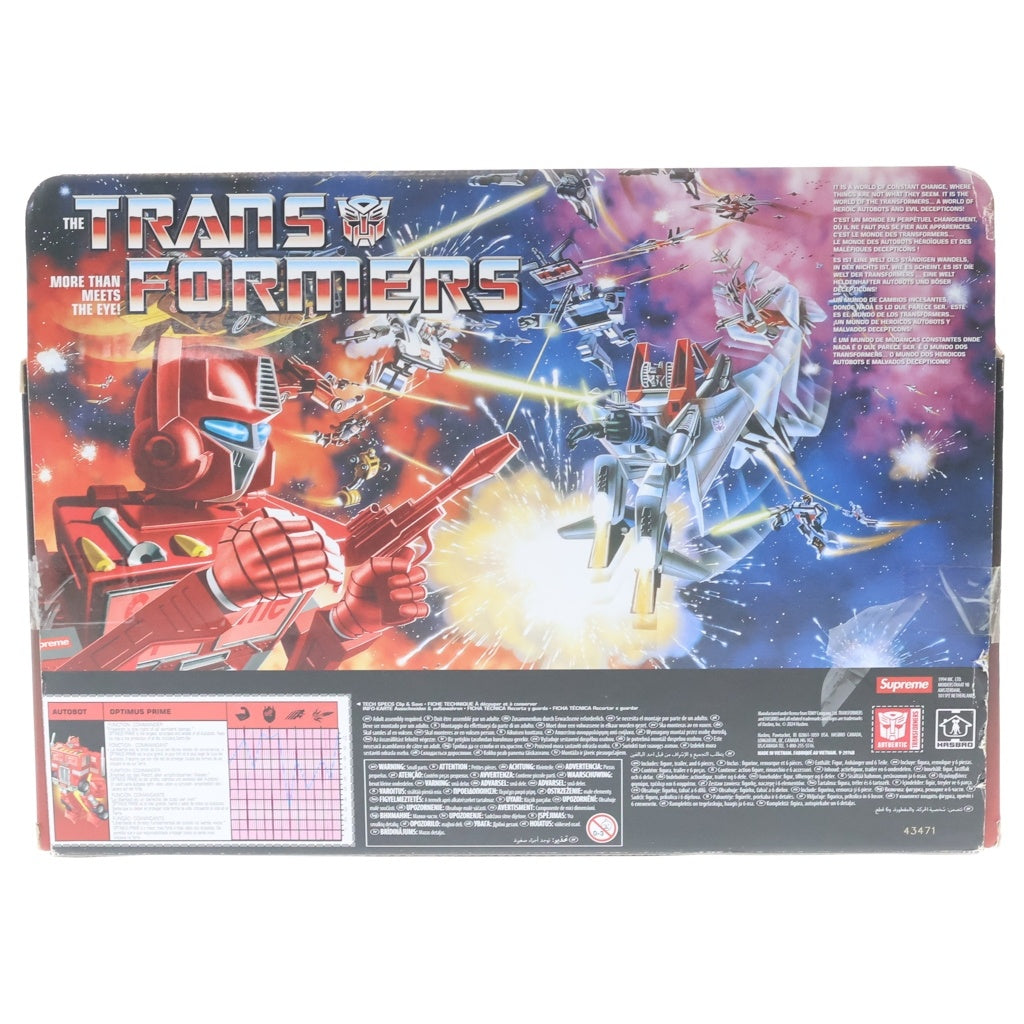 SUPREME(シュプリーム) 25SS Transformers G1 Optimus Prime Figure トランスフォーマー G1 オプティマスプライム フィギュア 人形 レッド