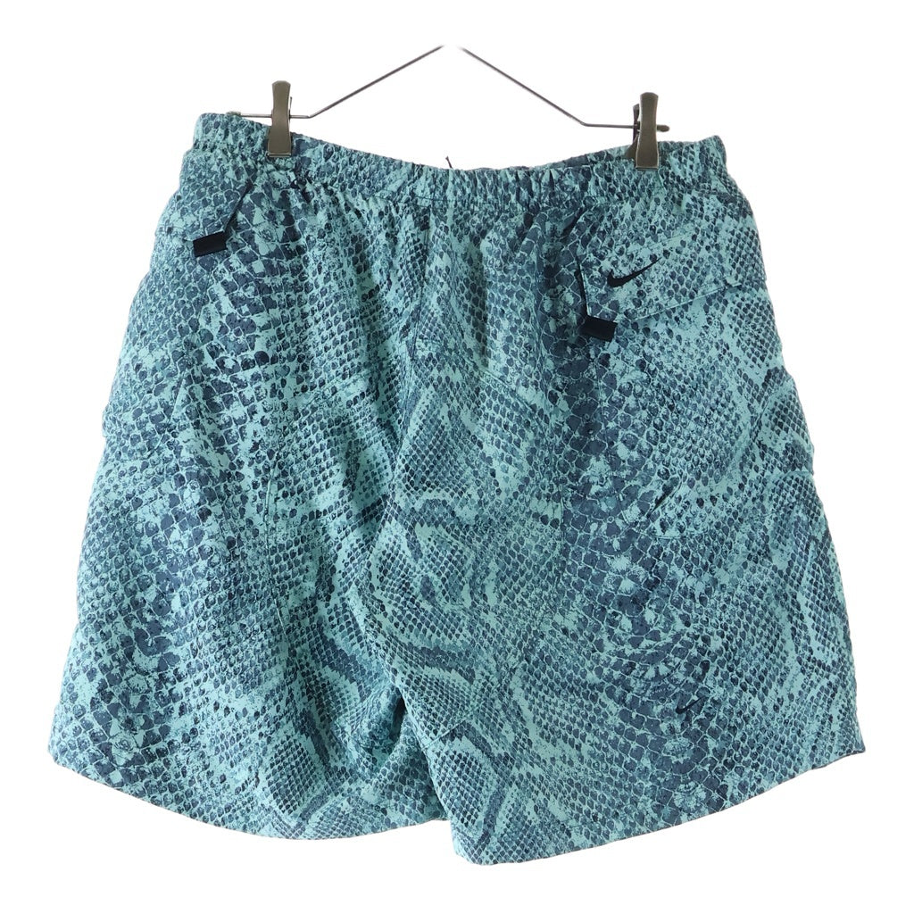 SUPREME(シュプリーム) 22AW ×NIKE ACG Nylon Trail Short Pant ナイキ ACG ナイロントレイルショーツ パイソン柄 ブルー