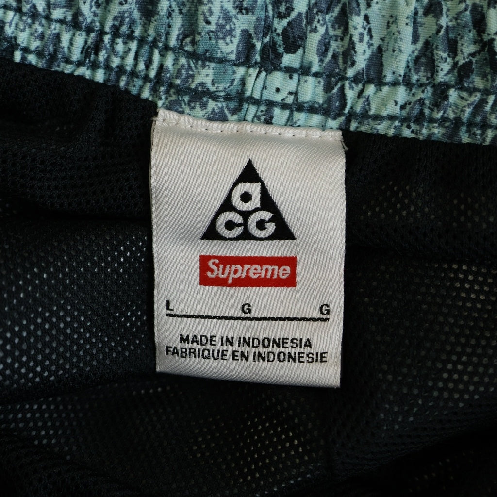 SUPREME(シュプリーム) 22AW ×NIKE ACG Nylon Trail Short Pant ナイキ ACG ナイロントレイルショーツ パイソン柄 ブルー