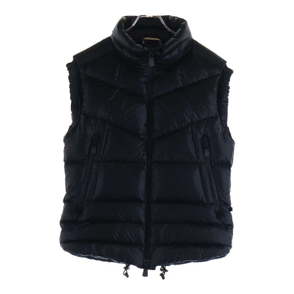 MONCLER(モンクレール) KOSTEMBERG GILET バックロゴパッチ ジップアップ ナイロンダウンベスト ブラック 120974330605