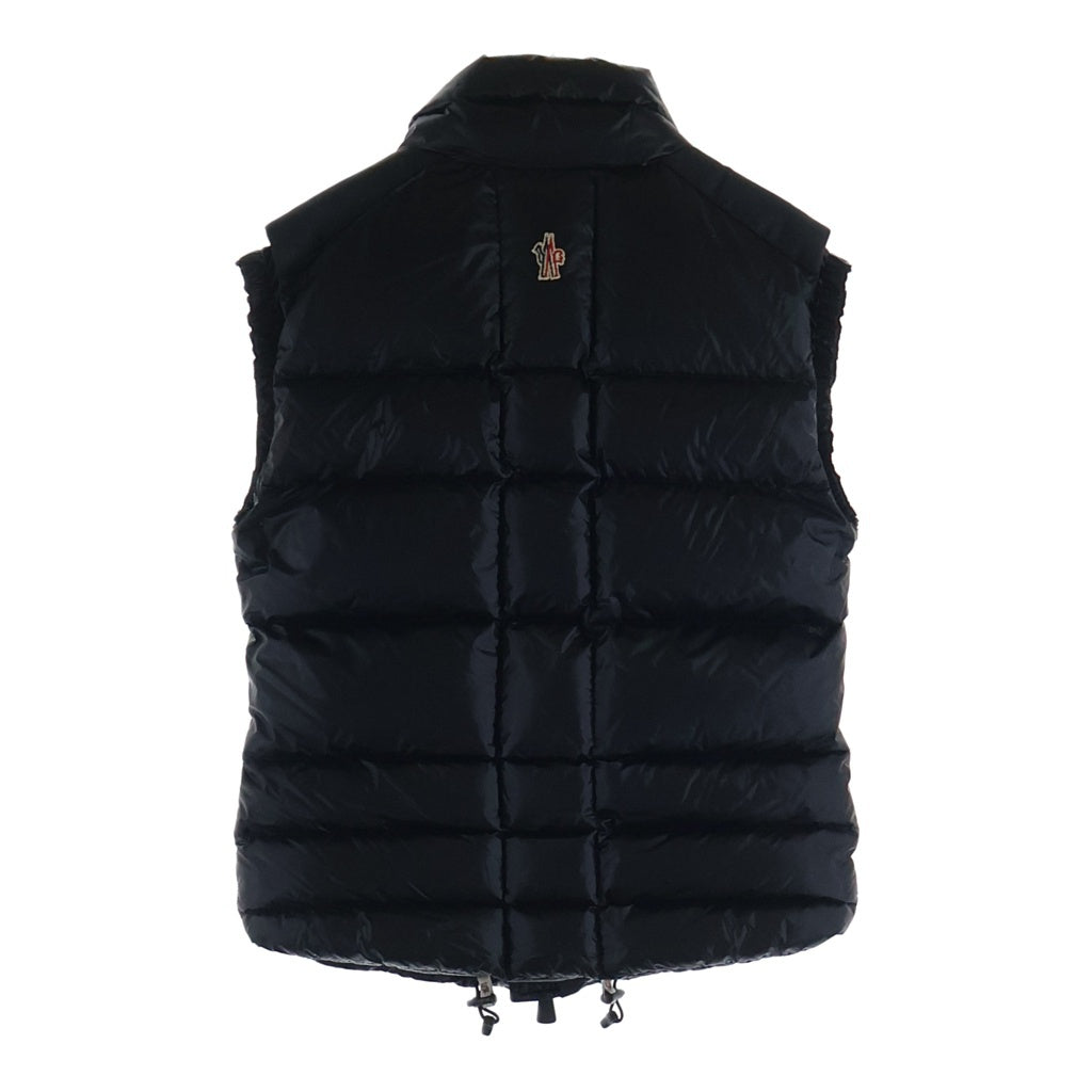 MONCLER(モンクレール) KOSTEMBERG GILET バックロゴパッチ ジップアップ ナイロンダウンベスト ブラック 120974330605