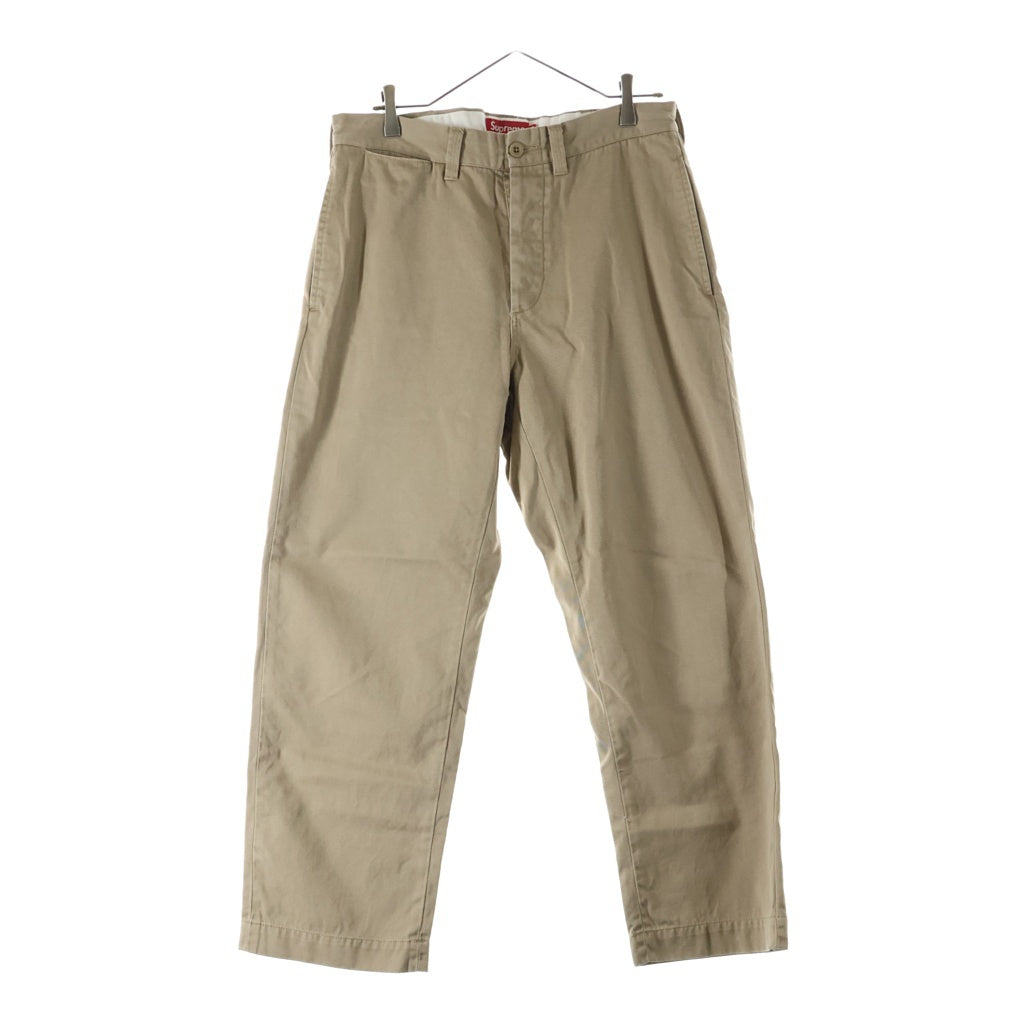 SUPREME(シュプリーム) 25AW ロゴガールワッペン チノパンツ ブラウン